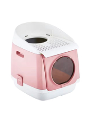 Pakeway Free Cabin Cat Litter Box, Pink