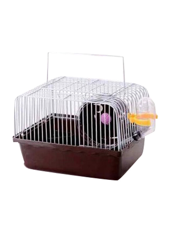 

Pets Club Hamster Cage With Running Wheels & Water Bottle & Food Feeder, 31 x 24 x 17cm, Assorted