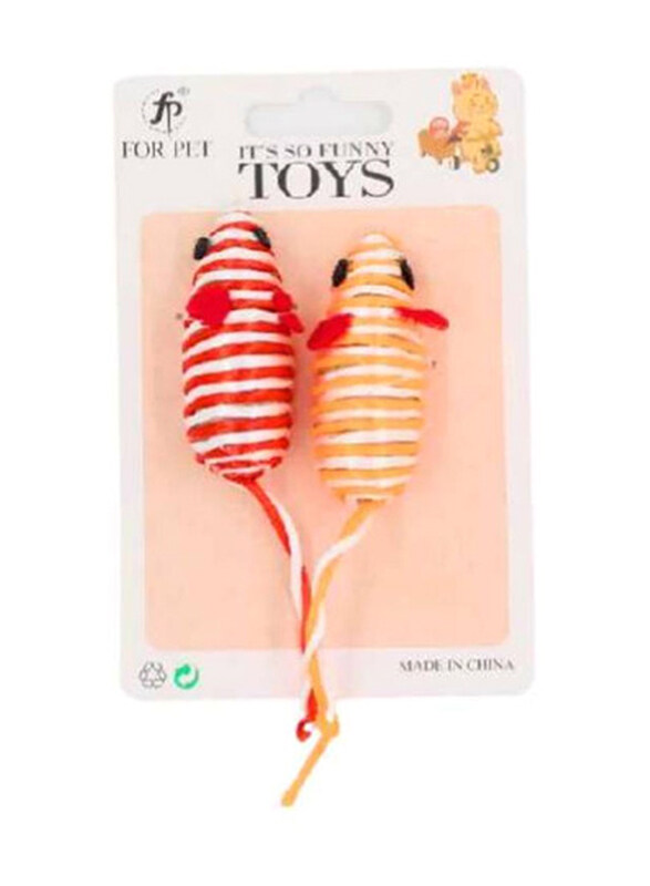 

For Pet Stripey Mice Cat Toys, 10cm, Assorted