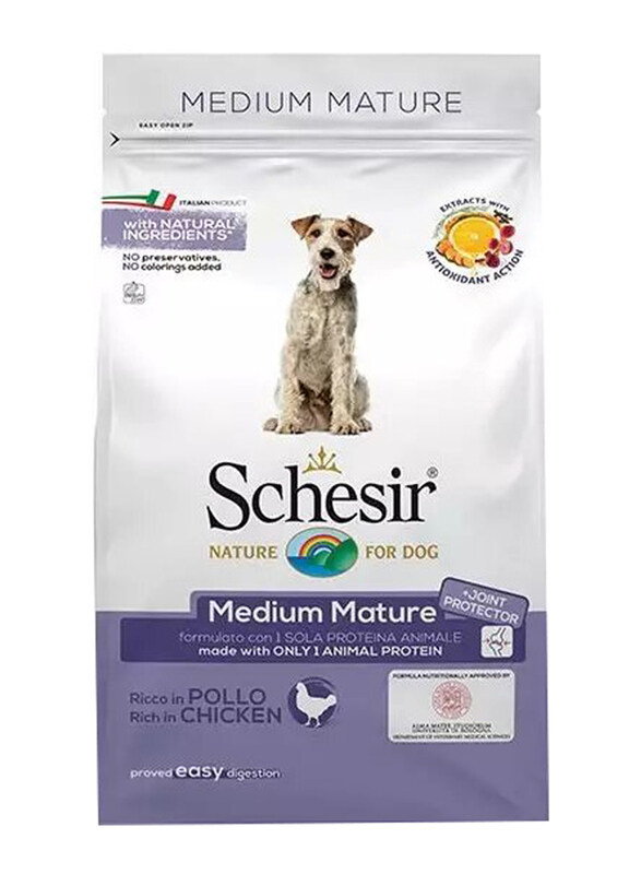 

Schesir Medium Mature with Chicken Dog Dry Food, 12 Kg