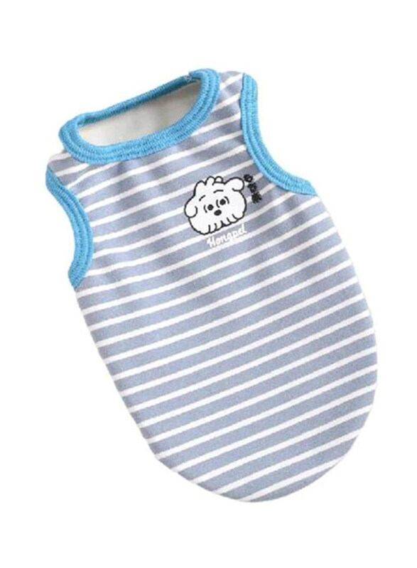 

Hong Pet Colour Stripe Warm Vest, Large, Blue