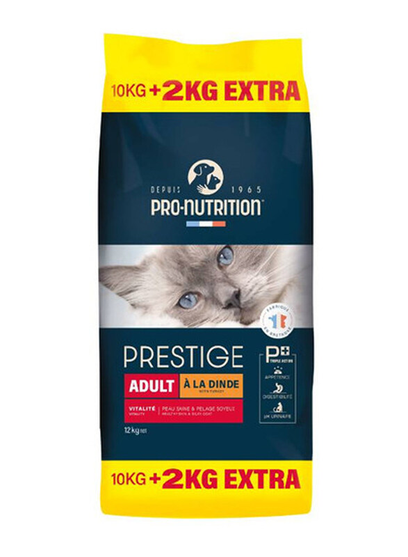 

Pro Nutition Prestige Vitality Turkey Adult Cat Dry Food, 12 Kg