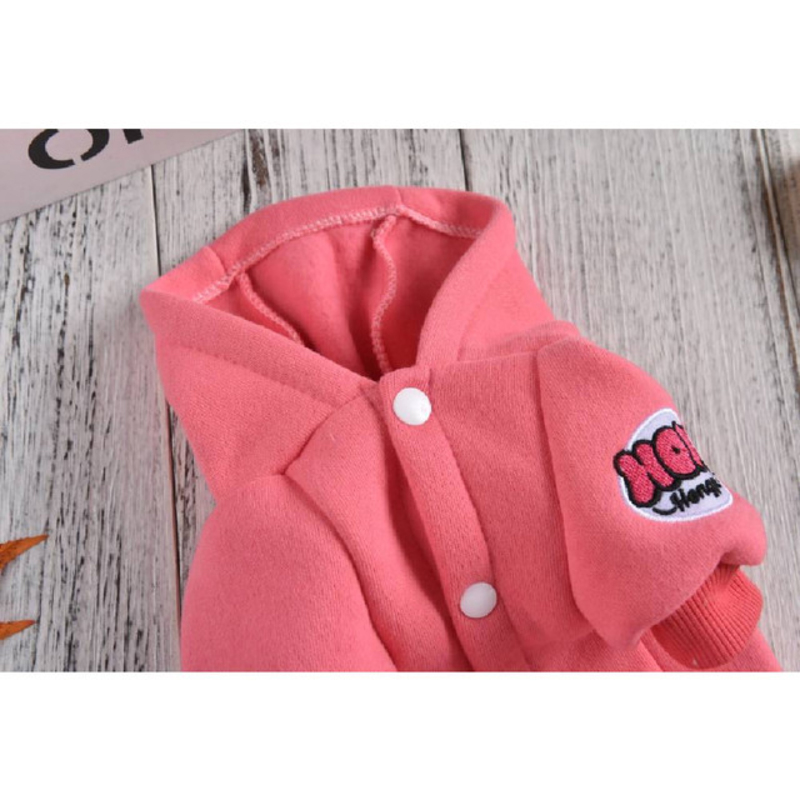 Hong Pet Sweatshirt for Dogs, Large, Pink