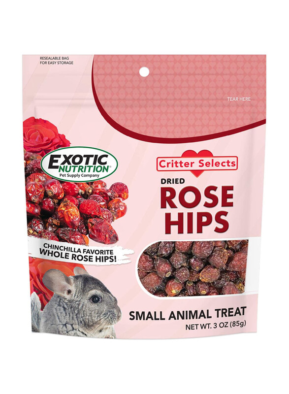 

Exotic Nutrition Critter Select's Dried Rose Hip Treats, 3oz