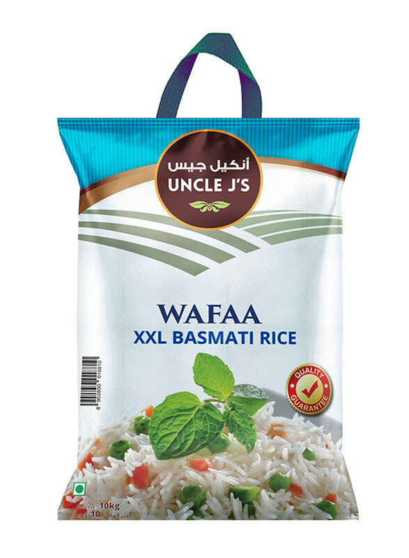 

Uncle J's Wafaa XXL 1121 Steam Basmati Rice, 10Kg