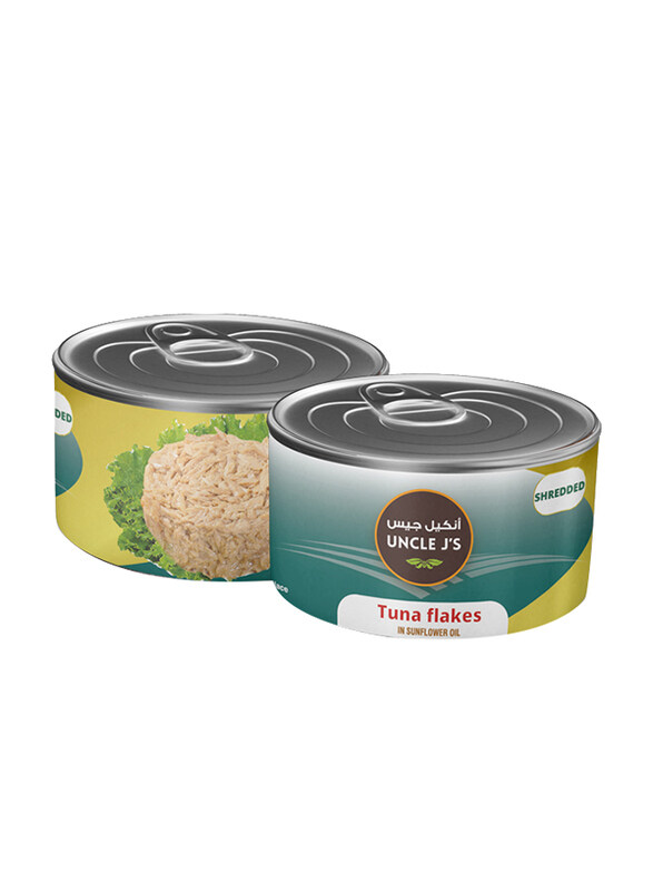 

Uncle J's Tuna Flakes in Sunflower Oil, 185g