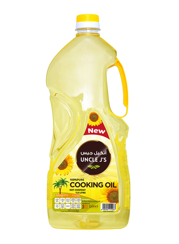 

Uncle J's Sunflower Cooking Oil with Handle, 1.8 Liter