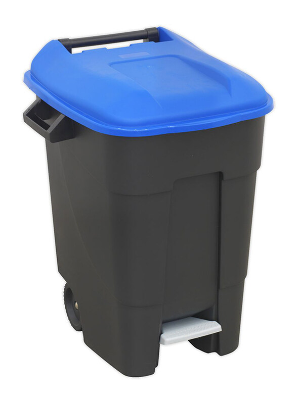 

Generic 100L Pedal Bin, Black/Blue