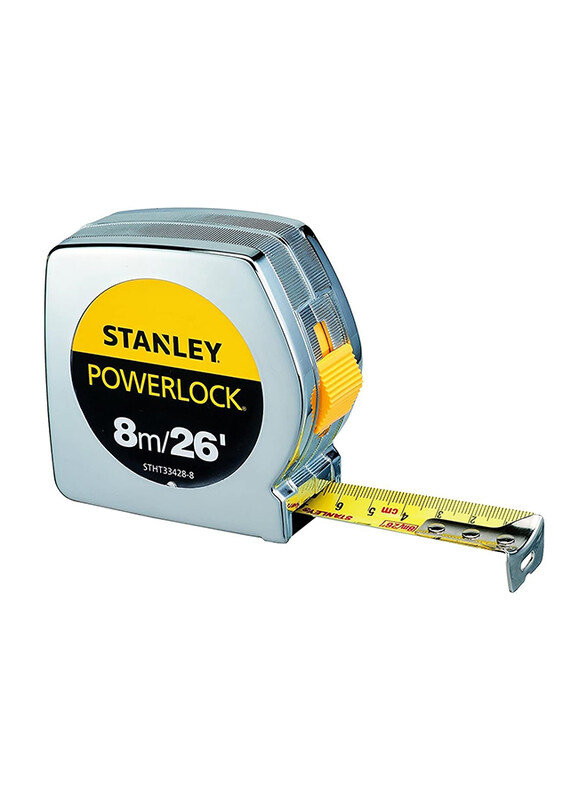 

Stanley 8-Meter Power Lock Measuring Tape, STHT33428-8, Silver/Yellow