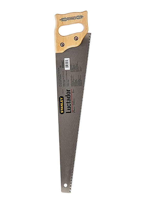 

Stanley 508mm Hand Saw, LUCTADOR/E-15471, Silver