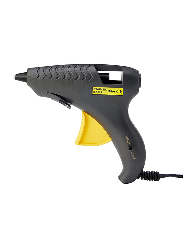 

Stanley Trigger Feed Dual Melt Glue Gun, 0-GR25, Grey/Yellow