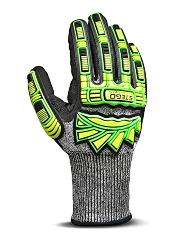 

Stego Level 5 High Tear, Puncture Resistance, Impact & Cut Protection Safety Gloves, St-9080, Multicolour, Large