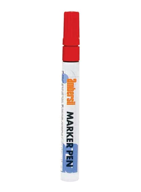 Ambersil 20387 Metal Marker Pen, Red