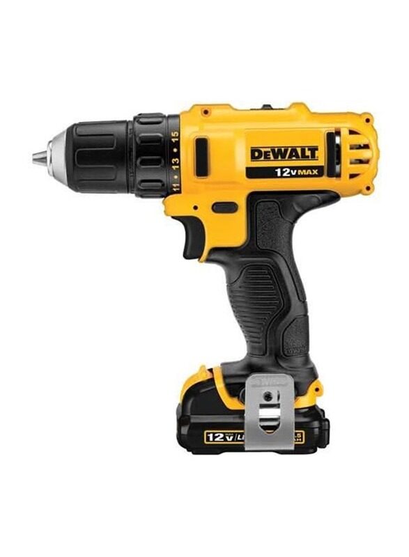 

DeWalt Compact Drill Driver Kit, 12V, DCD710C2-B5, Yellow/Black