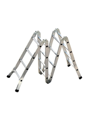 EMC Aluminium Multi-Purpose 8 Steps Ladder, Silver