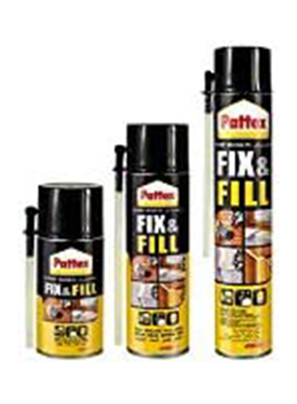 

Pattex 500ml Pu Foam Fix And Fill Hardener Glue, 211189, Black