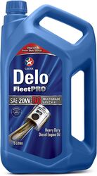 Caltex 5 Liters Delo Fleetpro Sae Diesel Engine Oil, 20W-5, Silver