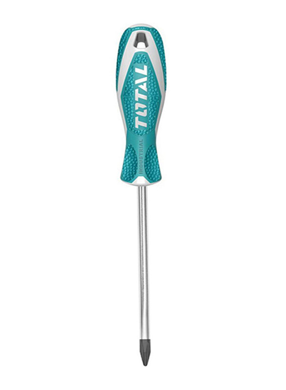

Total 100mm Industrial Phillips Screwdriver, THT2246, Teal/Silver
