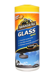 Armor All 30-Piece Window & Glass Cleaning Wipes, 37030, Multicolour