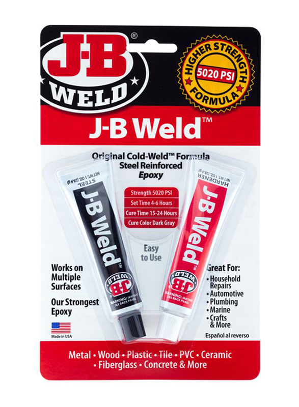 J-B Weld Original Cold Weld Steel Reinforced Epoxy, Dark Grey