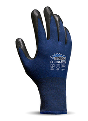 Stego 24-Piece Level 4 Protection Mechanical & Multipurpose Safety Gloves with Abrasion for Light Handling, St-2025, Blue/Black, Large