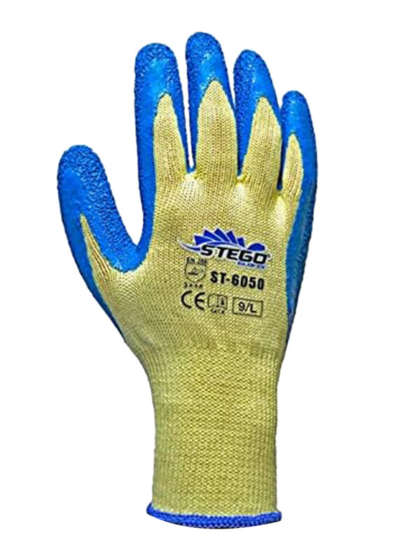 

Stego Level 4 Breathable, Abrasion Resistance & Cut Protection Safety Gloves, St-6050, Blue/Gold, X-Large