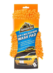 Armor All 2-in-1 Microfiber Noodle Wash Pad, 40006, Orange