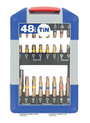 Tivoly 48-Piece 47 Bits Torsion Tin Ring & 1 Magnetic Bit Tip Holder Set, Multicolour