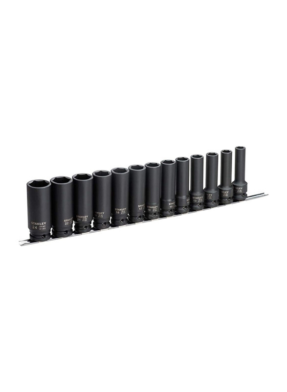 

Stanley 13 Piece Impact Deep Socket Set, STMT73917-8, Black