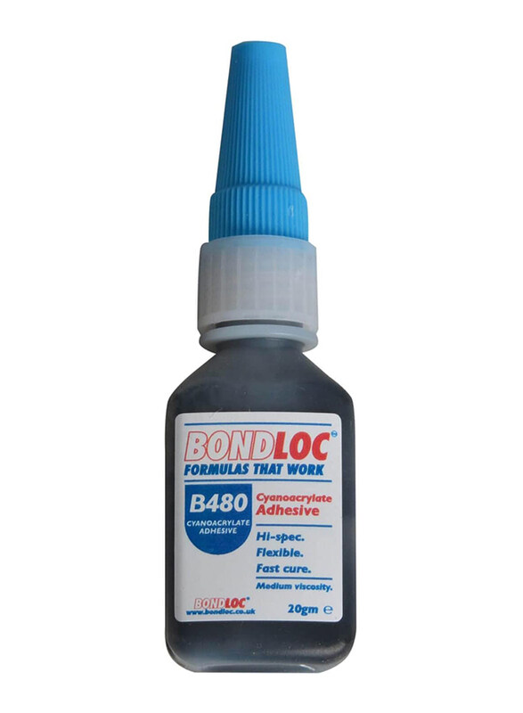 

Bondloc 6-Piece Industrial Cyanoacrylate Adhesives, BONB48020, Blue