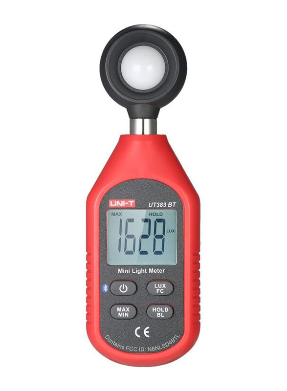 

Uni-T 0-900 lux Handheld Mini Luminometer, UT383BT, Red