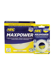 HPX HT1902 Max Power Tape, 19mm x 2m, Transparent