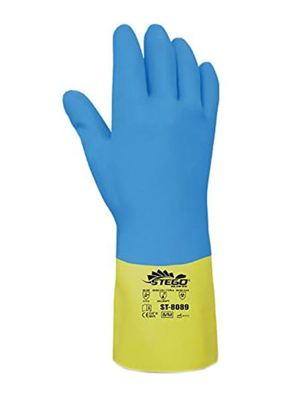 

Stego Chemical & Liquid Protection Safety Gloves, St-8089, Multicolour, X-Large