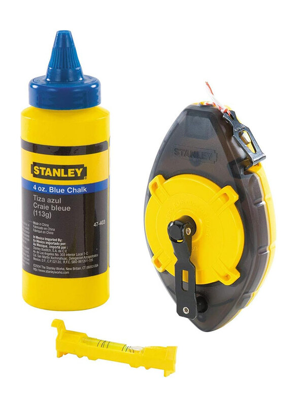 

Stanley 3-Piece PowerWinder Chalk Box, 0-47-465, Yellow/Black