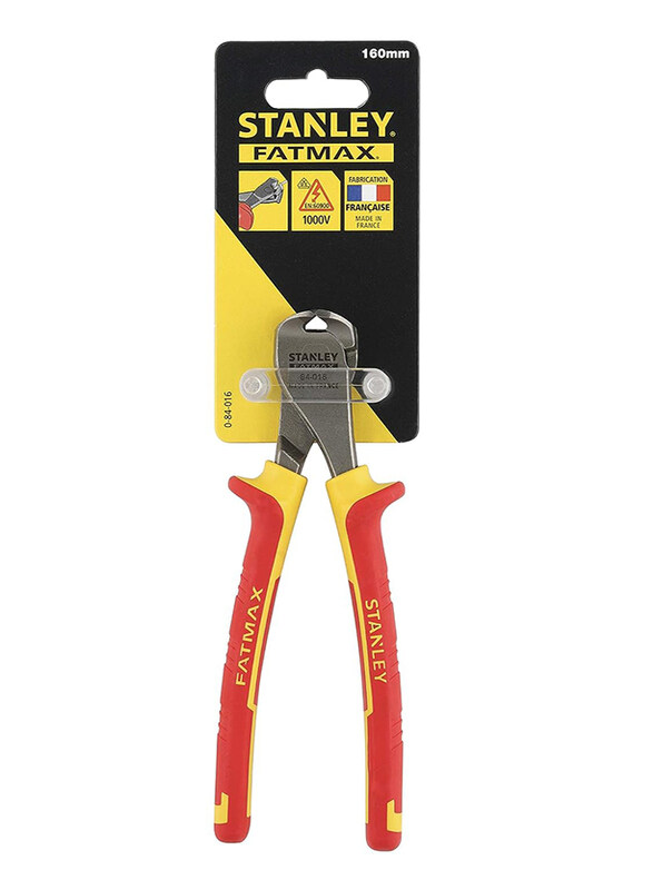 

Stanley 165mm Insulated End Cutting Plier, 0-84-016, Red/Yellow