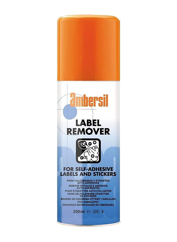 Ambersil 200ml Label Remover, 31629-AB, Orange/White