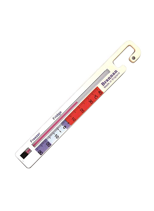

Other Brand Brannan 140mm Vertical Fridge and Freezer Thermometer, White