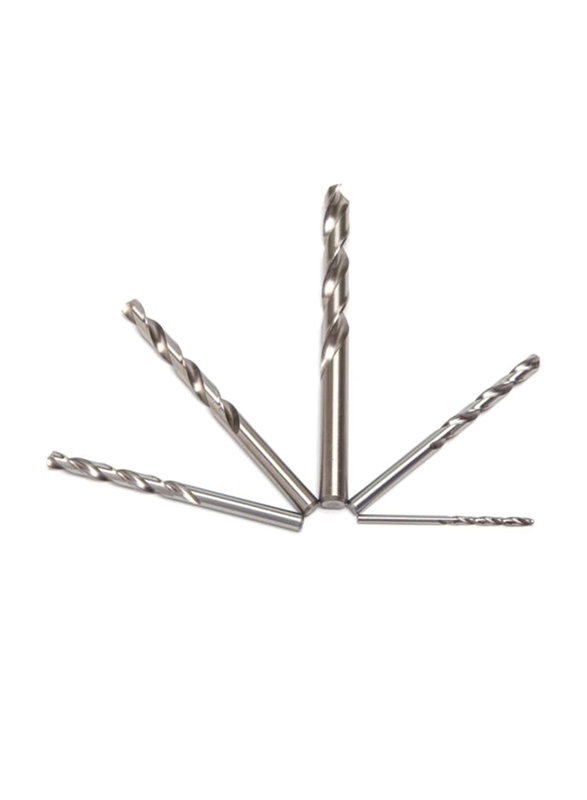 Tivoly 1.5mm HSS Fully Ground Jobber Split Point Drill for Drilling of Steels, Silver