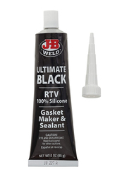 J-B Weld 3oz RTV Silicone Gasket Maker and Sealant, 32329, Black