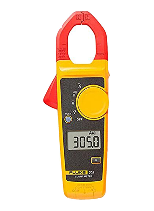 

Fluke 305 AC/DC Clamp Meter with 600V, 1000A, Multicolour