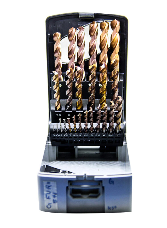 

Tivoly G Furius Series Drill Bit Set, 1-13mm, 25 Pieces, Gold
