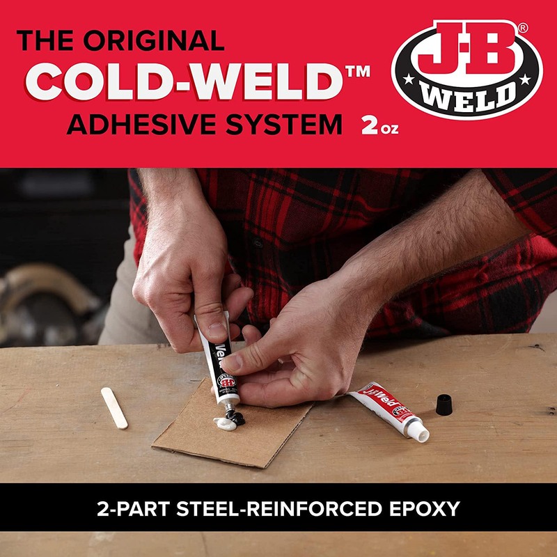 J B Weld 2 oz Original Cold Weld Steel Reinforced Epoxy, 8265S, Dark Grey