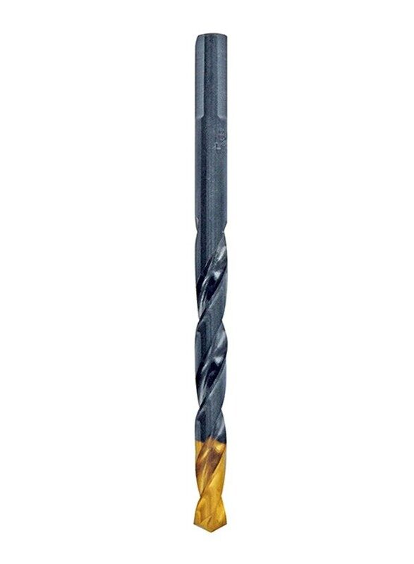 

Tivoly 5mm HSS Steam Tin Fully Ground Drill Bit, Black