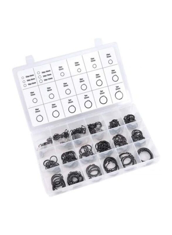 

Tactix Assortment Metric Ring Set, 295 Piece, Black