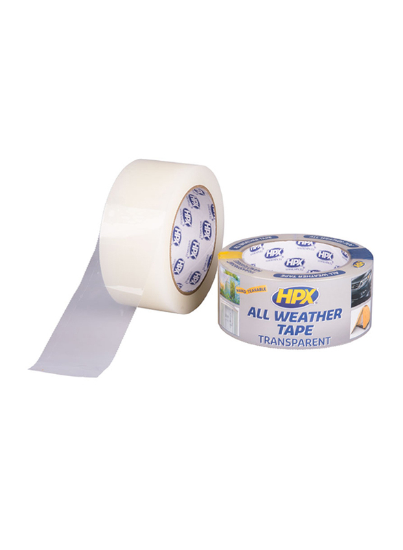HPX AT4805 All Weather Tape, 48mm x 5m, Transparent