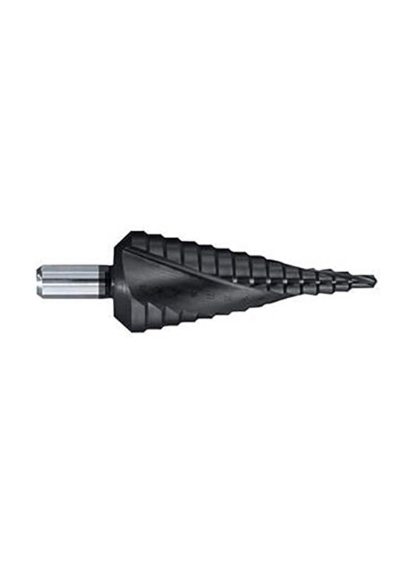 

Tivoly HSS Tin Coated Spiral Step Drill, 4mm - 30mm, Black