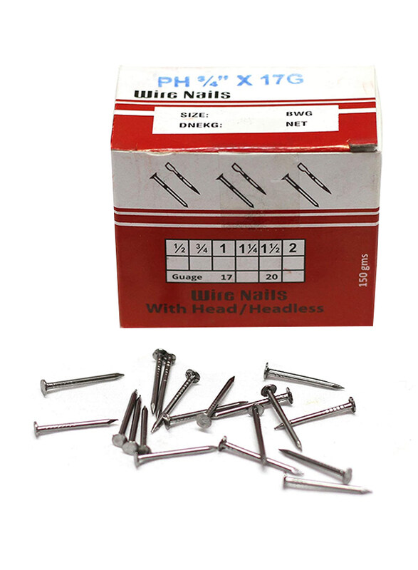 

Kannesman 3/4 Inch x 17 Gauge Headless Screws/Pins for Wood Work, 6 Piece, Silver