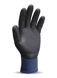 Stego 18-Piece Level 4 Protection Mechanical & Multipurpose Safety Gloves with Abrasion for Light Handling, St-2025, Blue/Black, X-Large