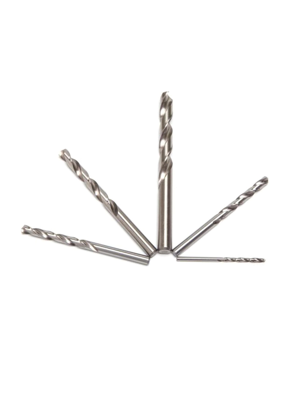 Tivoly 1mm HSS Fully Ground Jobber Split Point Drill for Drilling of Steels, Silver