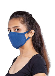 Tamboo's Washable & Reusable Cloth Mask, Blue, 2 Strips